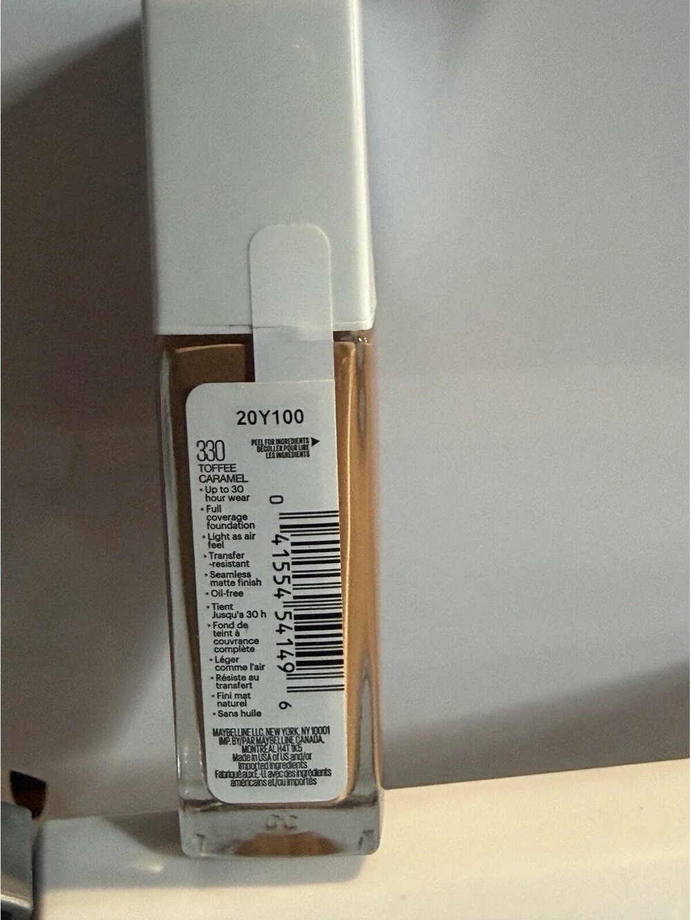 Discontinued Maybelline Super Stay Active Wear 30 Hour Foundation 330 Toffee